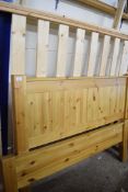 PINE DOUBLE BED FRAME, 148CM WIDE