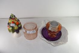 GLASS AND CERAMICS TO INCLUDE GLASS AND CERAMIC FRUIT