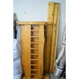 PINE BED FRAME, 148CM WIDE