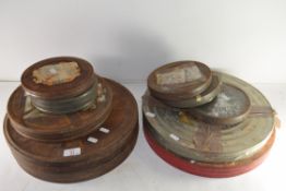 TEN CASES VARIOUS FILM REELS