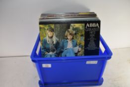 BOX VARIOUS MIXED RECORDS TO INCLUDE ABBA, DON WILLIAMS, THE CARPENTERS ETC