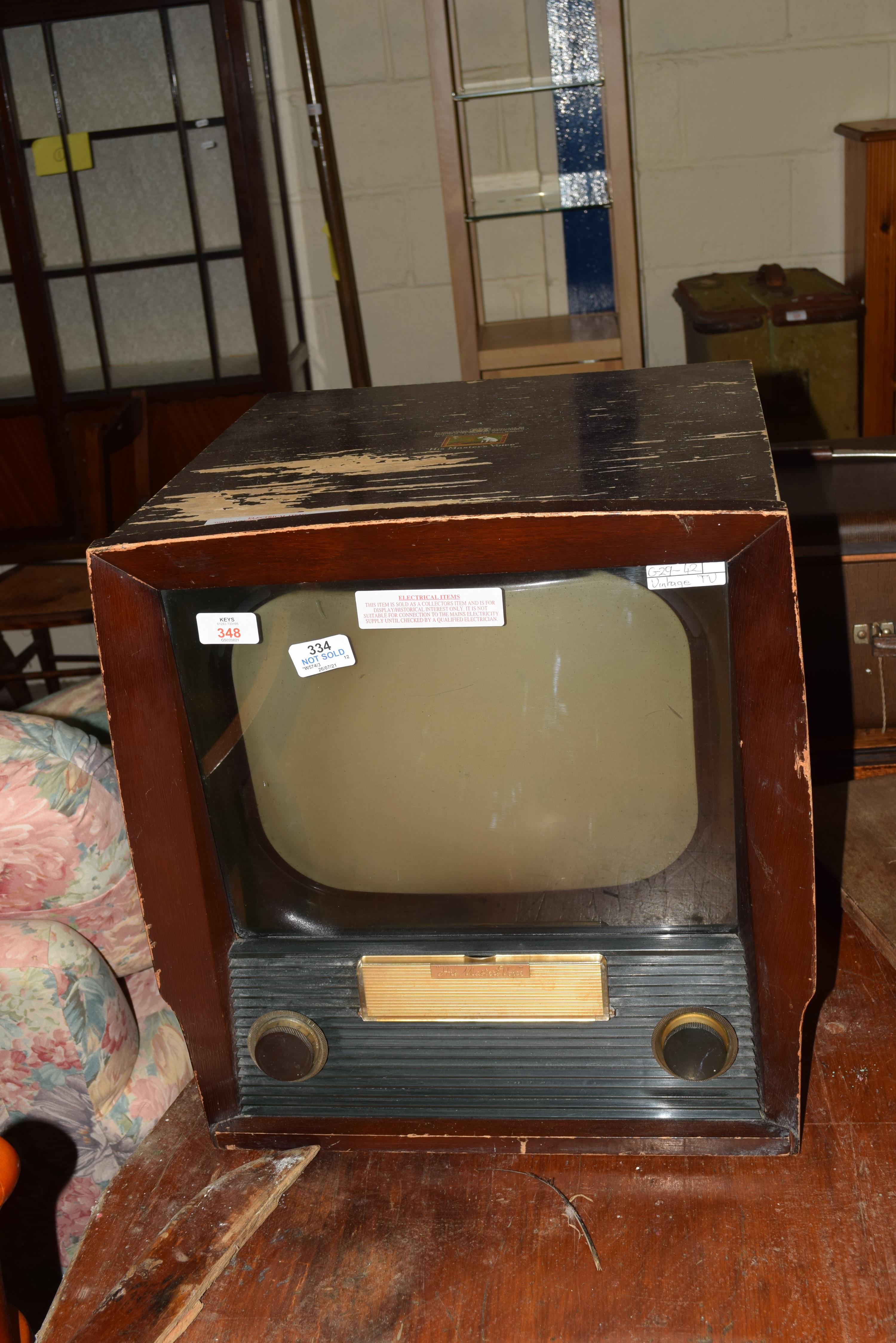 VINTAGE HMV TELEVISION SET