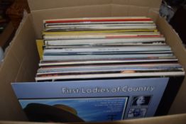 BOX MIXED LPS TO INCLUDE JONNY CASH, JIM REEVES ETC