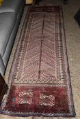 20TH CENTURY PATTERNED WOOL FLOOR RUNNER CARPET