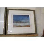 KRISTAN BAGGALEY, "LAST LIGHT OVER LANGSHAW", WATERCOLOUR, SIGNED LOWER LEFT, DATED 1996, IMAGE SIZE