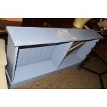 LIGHT BLUE PAINTED CASE CABINET, 162CM HIGH