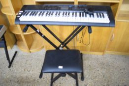 CASIO CTK-1200 KEYBOARD WITH FOLDING STAND AND STOOL