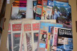 MECHANICS, TV AND RADIO AND MODEL ENGINEERING INTEREST, MOSTLY MAGAZINES INC 1963 EISEN BAHN 4 X