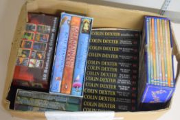 COLLECTION OF "SETS" BOOKS, 13 X COLIN DEXTER, INSPECTOR MORSE, 9 X HISTORY OF BRITAIN, 3 X TOLKIEN,