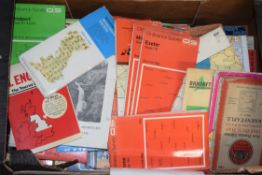 UK TOPOGRAPHY RELATED EPHEMERA INC 30 X BOOKS AND PROGRAMMES, 50 X UK MAPS, MOSTLY WEST COUNTRY