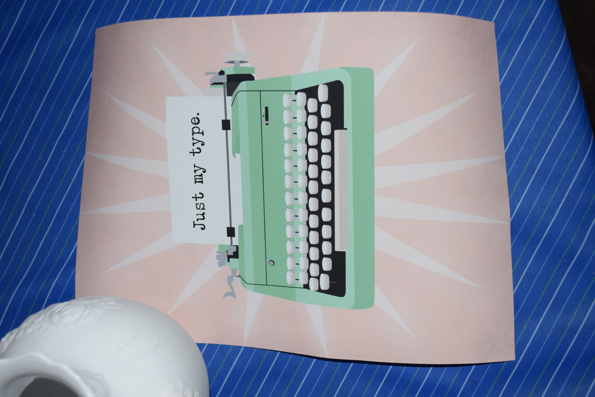 VINTAGE TYPEWRITER GRAPHIC ART POSTER