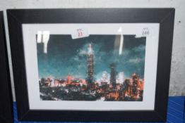 TAIWAN CITY PRINT FRAMED