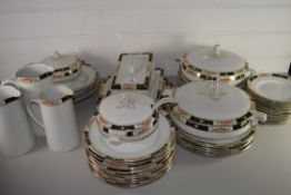 QTY OF TILL & SONS EILLSON FLORAL DECORATED TABLE WARES