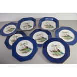 QTY OF WEDGWOOD IMPERIAL PORCELAIN PHEASANT DECORATED PLATES AND DISHES