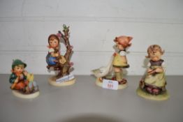 FOUR MIXED GOEBEL MODELS OF CHILDREN