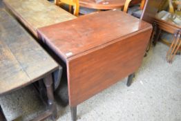 19TH CENTURY MAHOGANY DROP LEAF DINING TABLE, 88CM WIDE