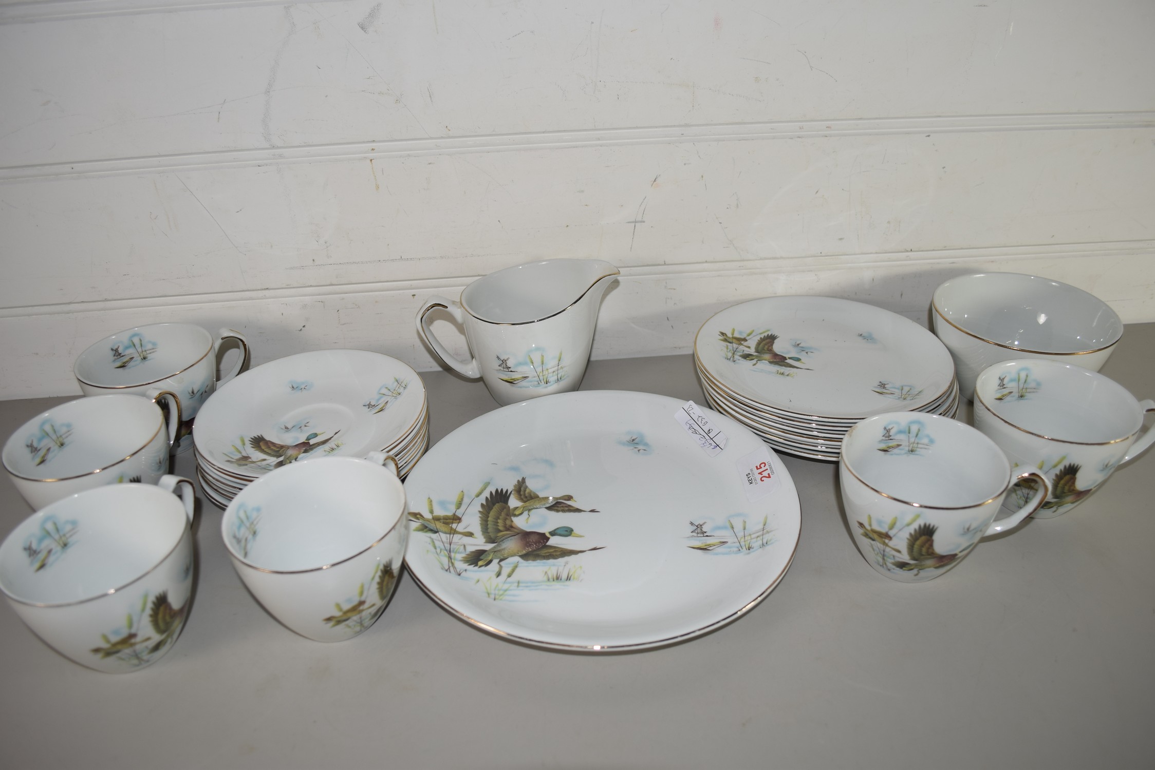 QTY OF ALFRED MEAKIN DUCK DECORATED TEA WARES