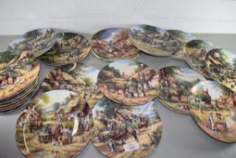 QTY OF WEDGWOOD BRADFORD EXCHANGE COUNTRY DAYS COLLECTORS PLATES