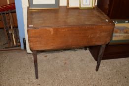 GEORGIAN MAHOGANY DROP LEAF PEMBROKE TABLE, 90CM WIDE