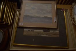 ALAN WHITEHEAD, A STUDY OF MOORED BOATS, WATERCOLOUR, SIGNED LOWER RIGHT, A FURTHER WATERCOLOUR