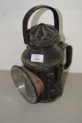 VINTAGE RAILWAY LANTERN WITH SMALL ATTACHED PLATE MARKED "LONDON & NORTH EASTERN RAILWAY TRENT