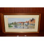 ANDREW DIBDEN, TWO COLOURED PRINTS, "THE COAST ROAD AT WEYBOURNE" AND "BURNHAM MARKET", SIGNED IN