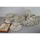 QTY OF AUTUMN LEAVES TABLE WARE