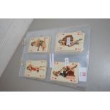 VARIOUS EROTIC PLAYING CARDS IN ALBUM LEAVES