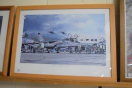 MICHAEL RONDOT, COLTISHALL, THE END OF THE LINE, LTD ED COLOURED PRINT, 30/150, SIGNED IN PENCIL