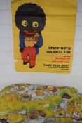 VINTAGE STICK WITH MARMALADE ADVERTISING POSTER TOGETHER WITH A WOMBLES DUVET COVER