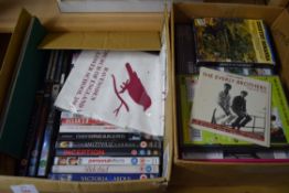 TWO BOXES MIXED DVDS