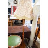 STANDARD LAMP WITH FLORAL SHADE