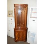 ASTRAGAL GLAZED CORNER DISPLAY CABINET