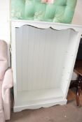 PAINTED PINE BOOKCASE CABINET 96CM WIDE