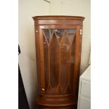 ASTRAGAL GLAZED CORNER DISPLAY CABINET