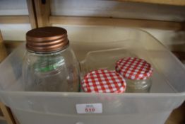 BOX OF JAM JARS