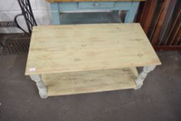 PINE TWO TIER COFFEE TABLE, 101CM WIDE
