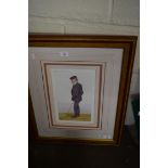 SPY PRINT, "THE RT HON DAVID LLOYD GEORGE", FRAMED AND GLAZED, 71CM HIGH