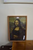 PRINT AFTER THE MONA LISA, FRAMED AND GLAZED, 51CM HIGH