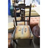 LATE VICTORIAN DINING CHAIR