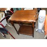 OAK BARLEY TWIST SIDE TABLE, 60CM WIDE