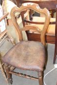SINGLE VICTORIAN BALLOON BACK DINING CHAIR