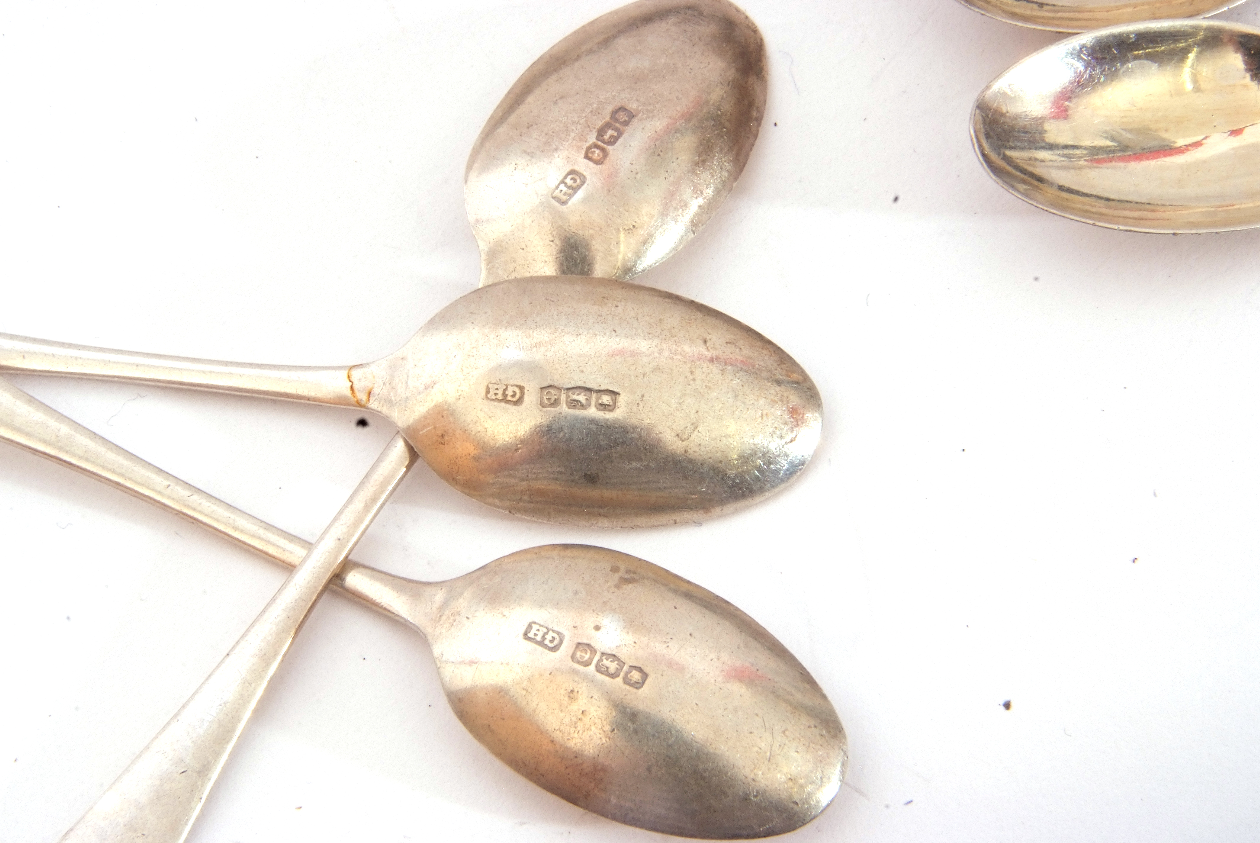 Set of eleven George V silver coffee spoons, Sheffield 1922, total wt approx 115gms - Image 5 of 5