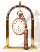 Gents first quarter of 20th century gold plated cased pocket watch, the un-named Swiss movement with