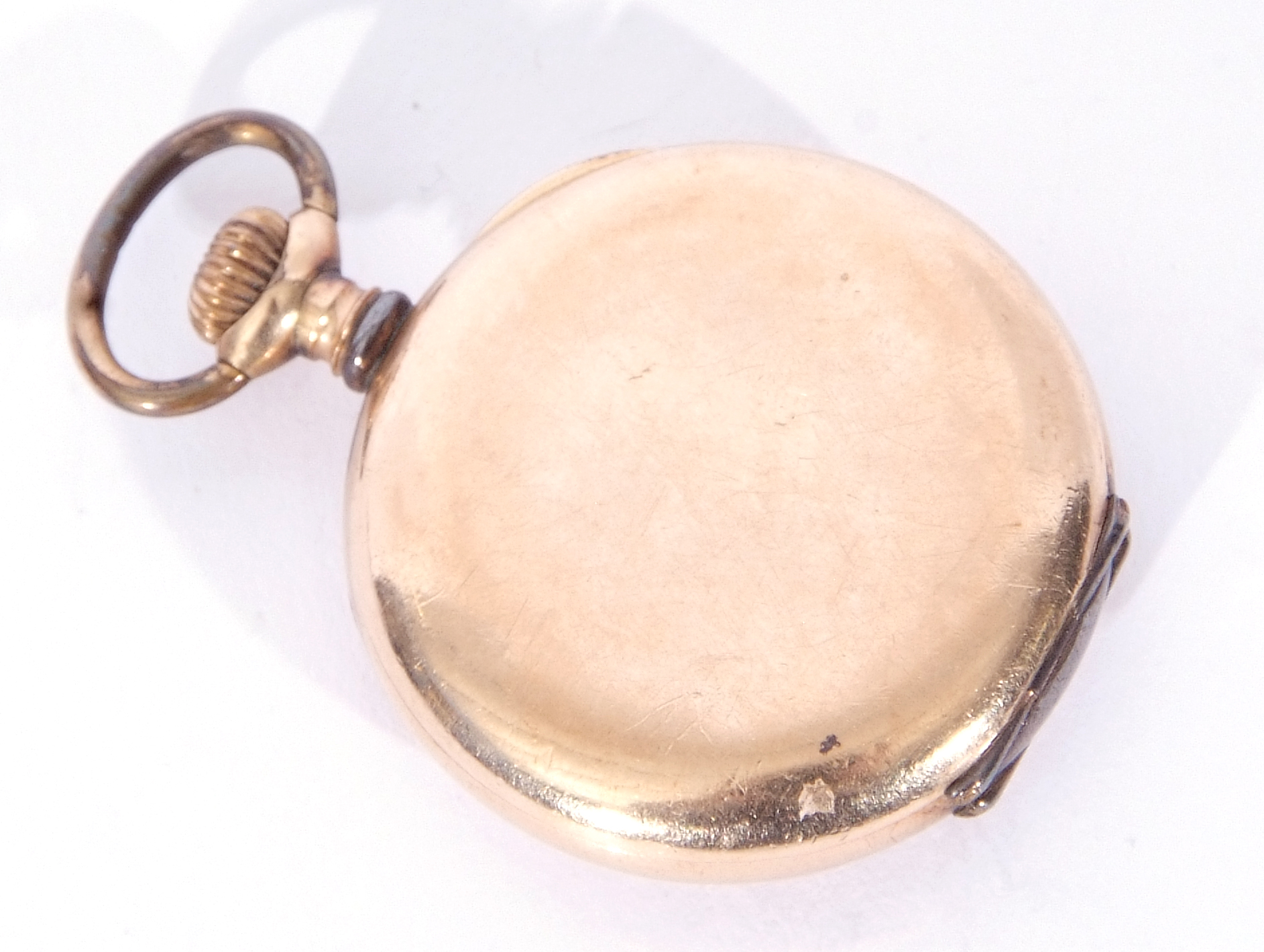 Last quarter of 19th/first quarter of 20th century Waltham gold plated fob watch with gold hands - Image 2 of 2