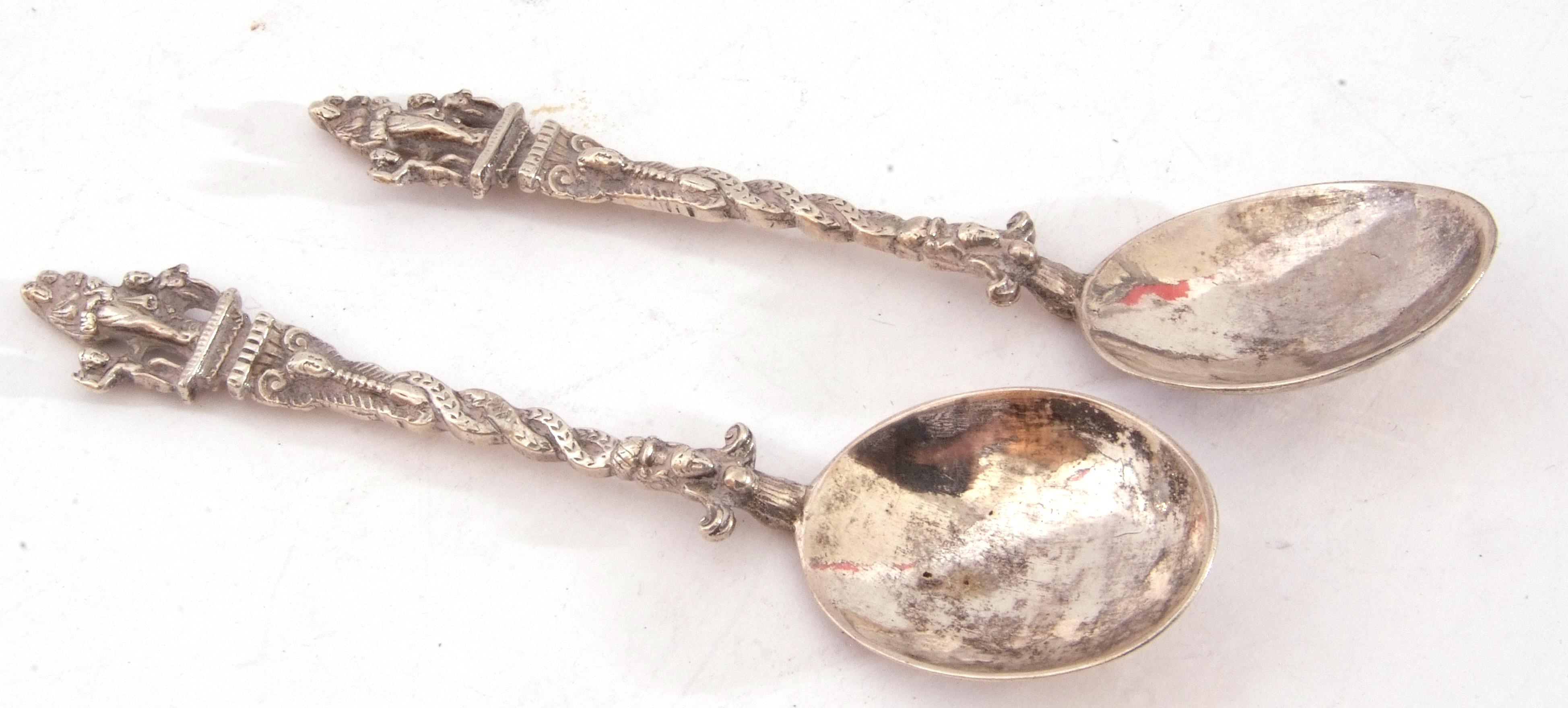 Mixed Lot: silver, white metal and other wares comprising two Continental white metal straining - Image 6 of 14