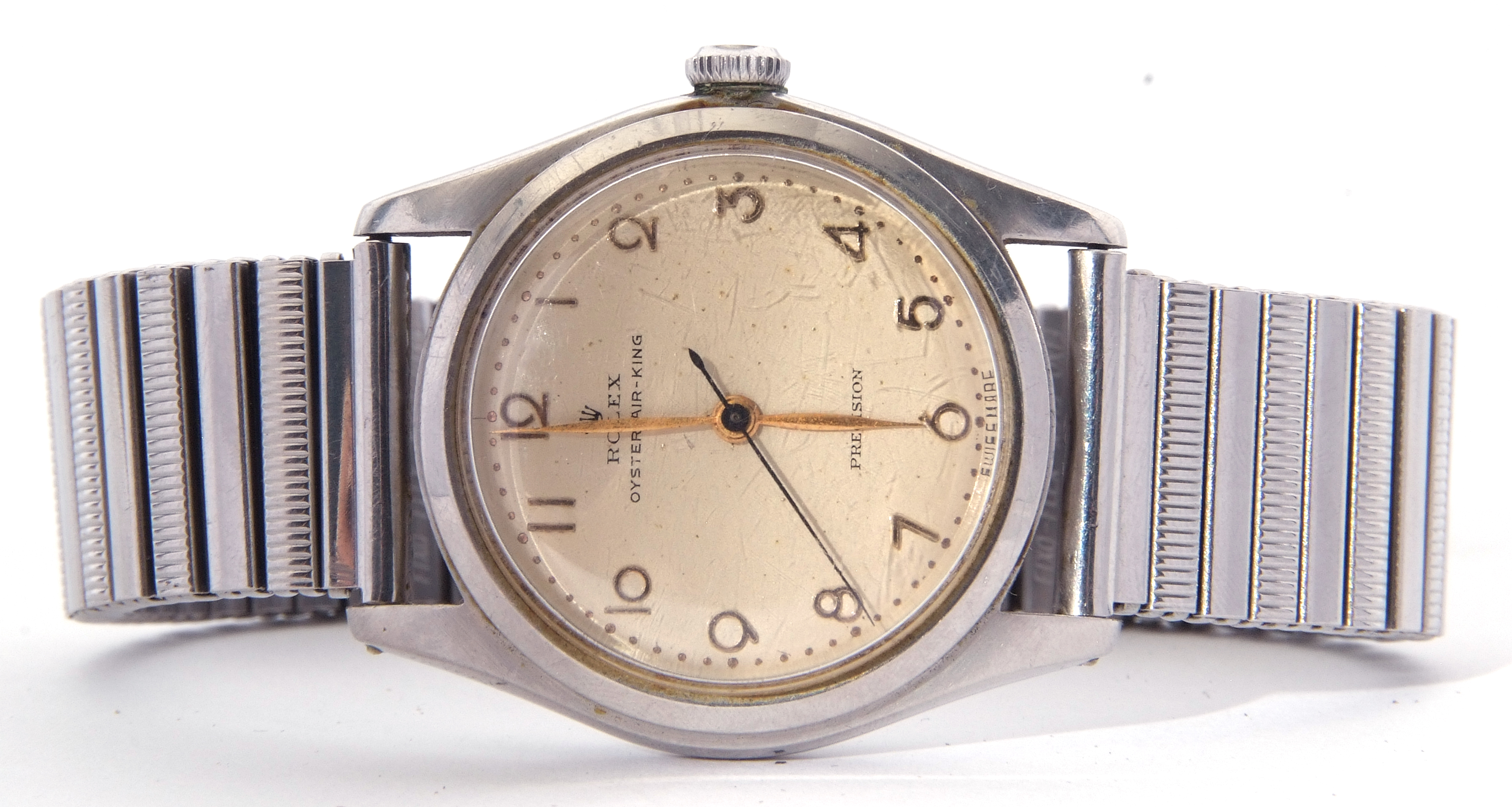 Third quarter of 20th century gents Rolex Oyster Air-King perpetual wrist watch with stainless steel - Image 2 of 7