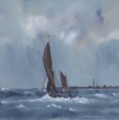 Anthony Osler (British, b.1938), 'Off Harwich'. Watercolour on paper, signed 1976. Provenance: The