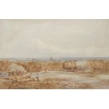 Robert Leman (1799-1863), 'A view of Norwich from the South-East'. Watercolour on paper, signed.
