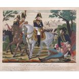 Two early French 19th Century Napoleonic prints, ca. 1820-30, 'Apoth?ose de Napoleon' and 'Trait d'